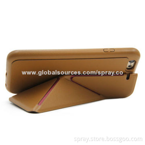 Luxury leather folio stand cases for iPhone, a full leather cover as iPhone 5 original case